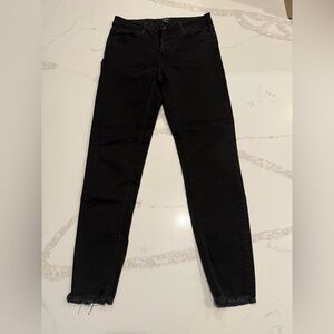 Just Black Skinny Jeans Solid Black